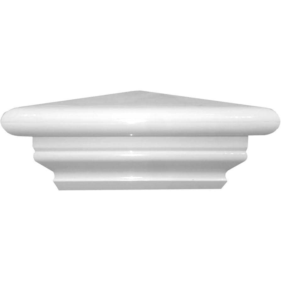 Amazon Jake Sales 5 Vinyl Post Cap Federation Style Post Cap LMT For 5 X 5 Vinyl Fence Posts White Vinyl Each Tools Home Improvement