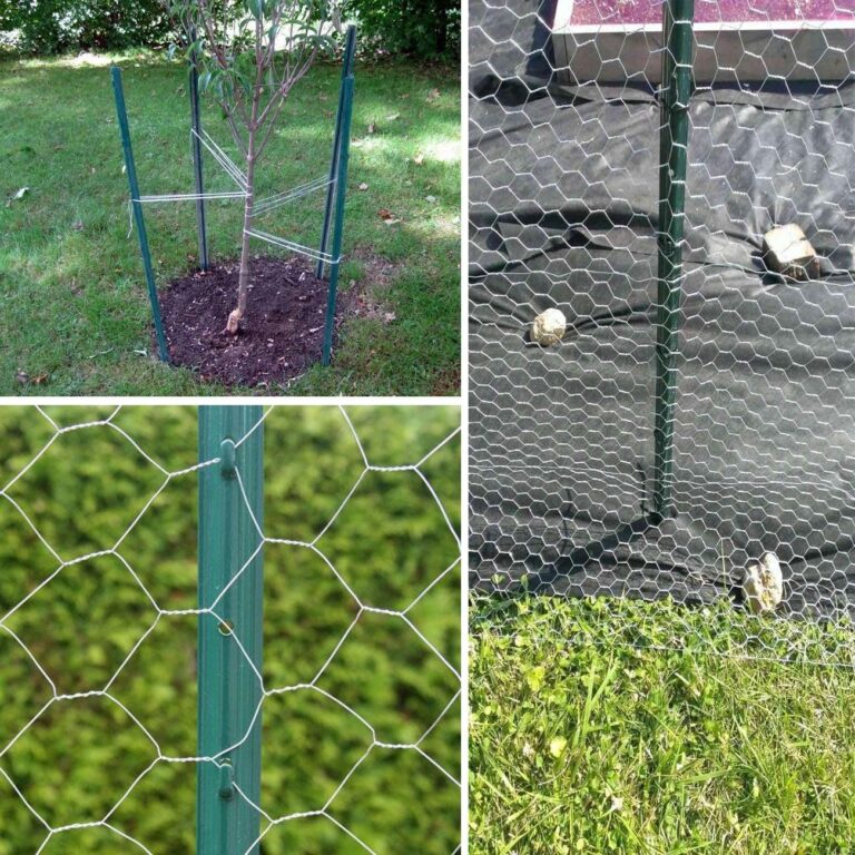 Amazon Metal Fence Post Green 4 Feet Pack Of 5 For 36 Inch High Garden Welded Wire Fence U Channel Steel Garden Post Patio Lawn Garden