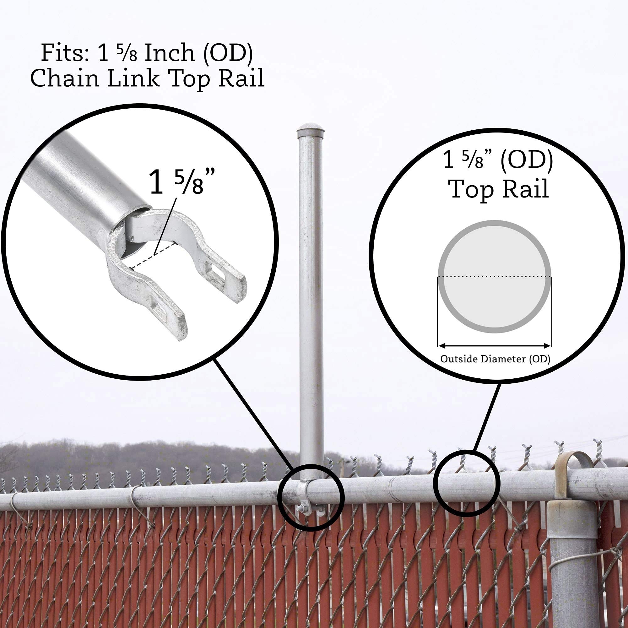 Amazon Plum Fittings Chain Link Fence Extensions Fence Extension For Dogs Set Of 9 1 5 8 Patio Lawn Garden