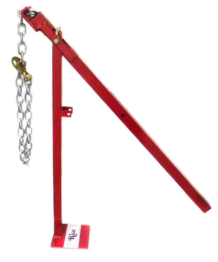 Amazon Rice Hydro 32 Inch Heavy Duty Choker Style Post Puller Set With Lifting Chain Puller Wood Post Puller For Round Fence Posts Sign Post Tree Stump Made In