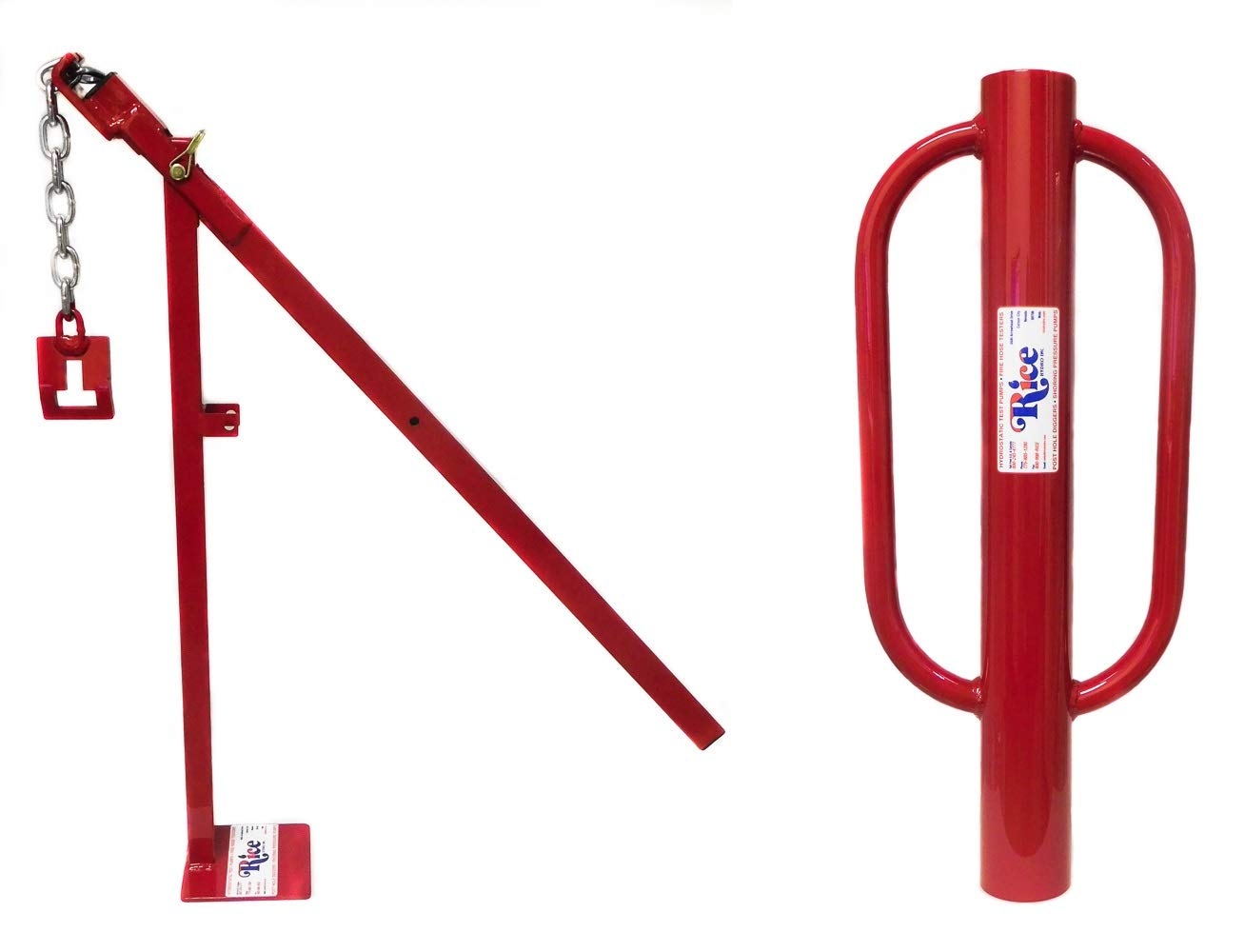 Amazon Rice Hydro 32 Inch Heavy Duty T Post Puller 3 Inch Post Pounder Set Post Driver With Handles T Post Remover For T Stakes Metal Fence Post 