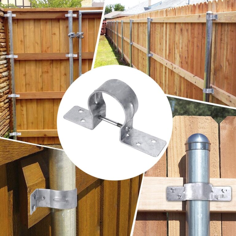 Amazon Steel To Wood Fence Bracket 24Pcs 2 3 8 Fence Post Brackets Fence Post Brackets For Metal Posts To Wood Galvanized Pipe Grip Tie No Include Screws Industrial Scientific