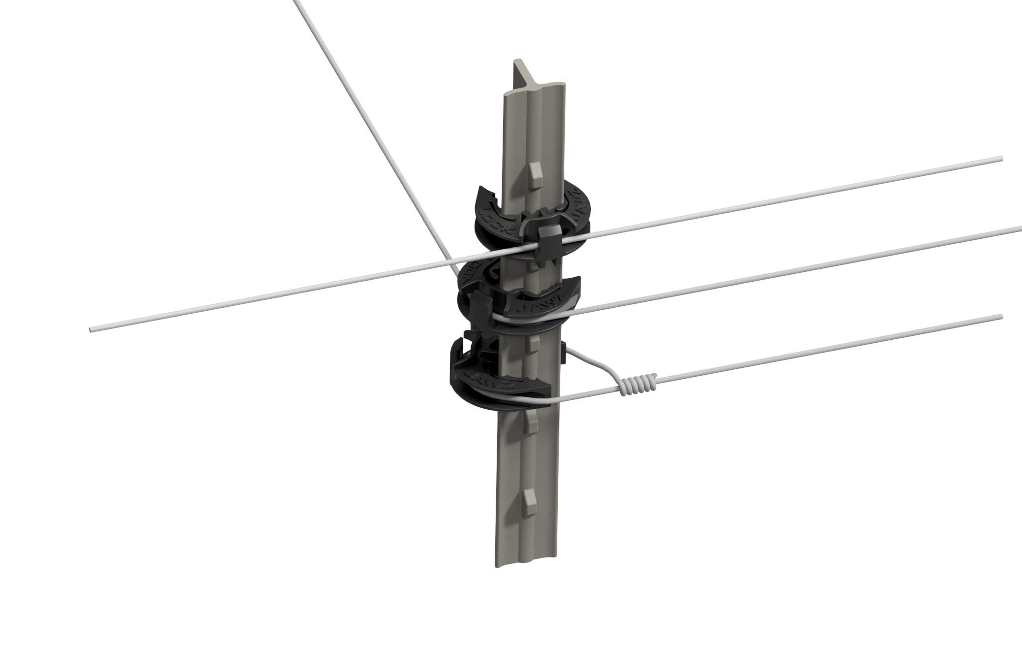 Amazon T 360 Electric Fence T Post Insulator Black Bulk Qty 100 Patio Lawn Garden