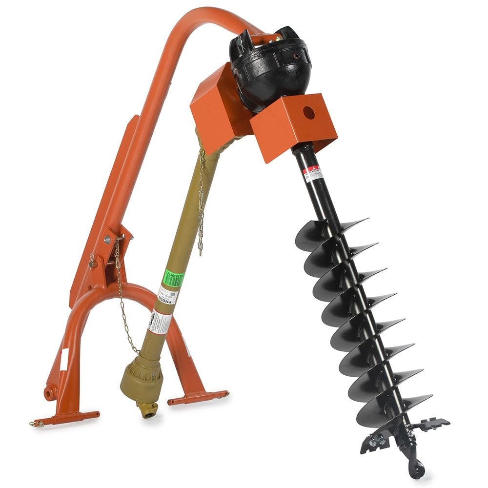 Amazon Titan Attachments 60 HP 3 Point Post Hole Digger With 9 Auger Attachment Fits Cat 1 Tractors For Fence Post Holes Deck Installation Patio Lawn Garden
