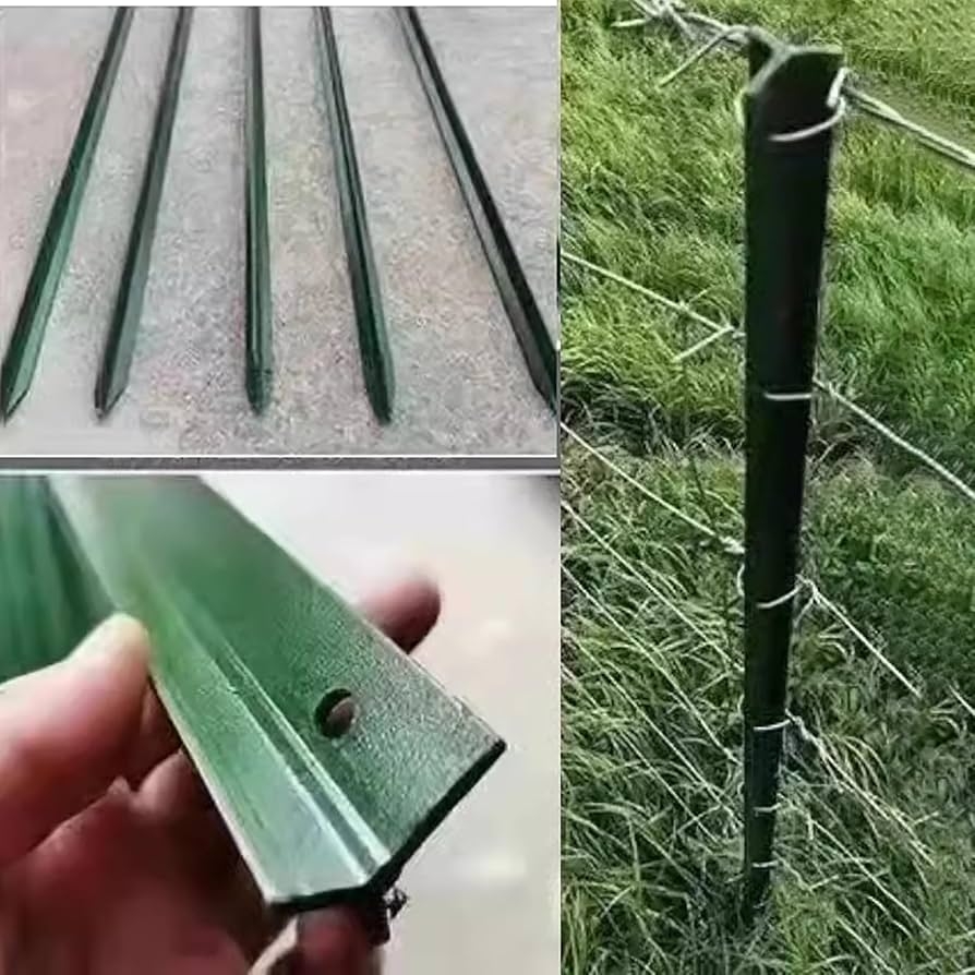 Amazon WDJBPSH 1 8 1 7 1 5 1 3 M Tall Steel Fence Post Garden Wire Rope Fencing Pillars With No Dig Pointed Bottom Yards Lawns Farms Patios Use Set Of 10 1 3m 4 26ft Tall Patio Lawn Garden