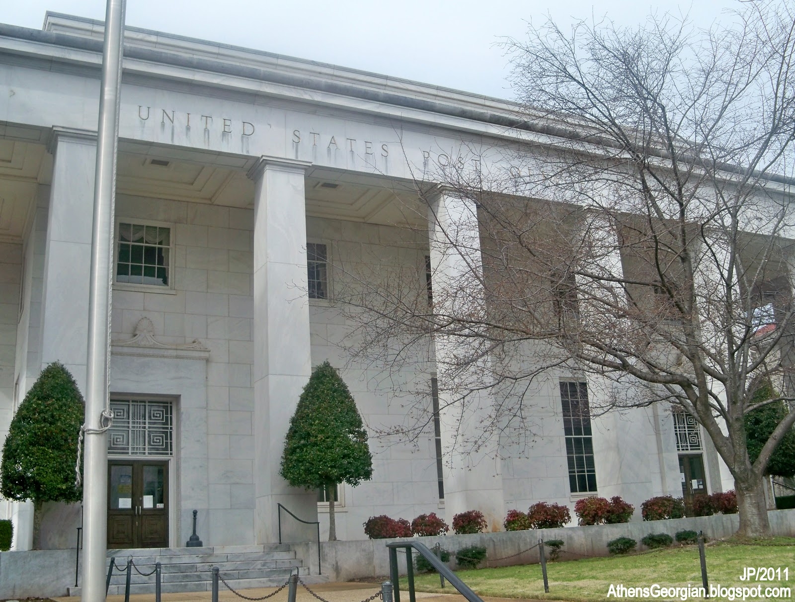 ATHENS GEORGIA Clarke UGA University GA Hospital Restaurant Attorney Bank Fire Dept Store Church POST OFFICE ATHENS GEORGIA E Hancock Ave USPS US Postal Service Building Hancock Ave Downtown Athens GA 