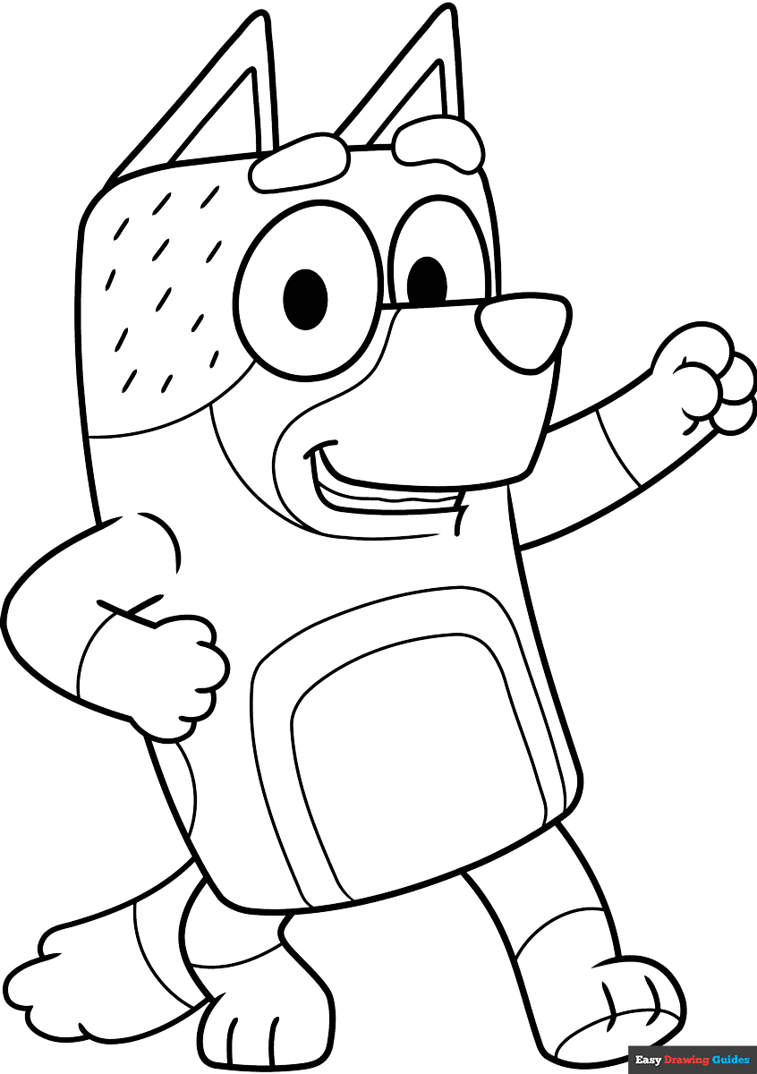 coloring pages bluey