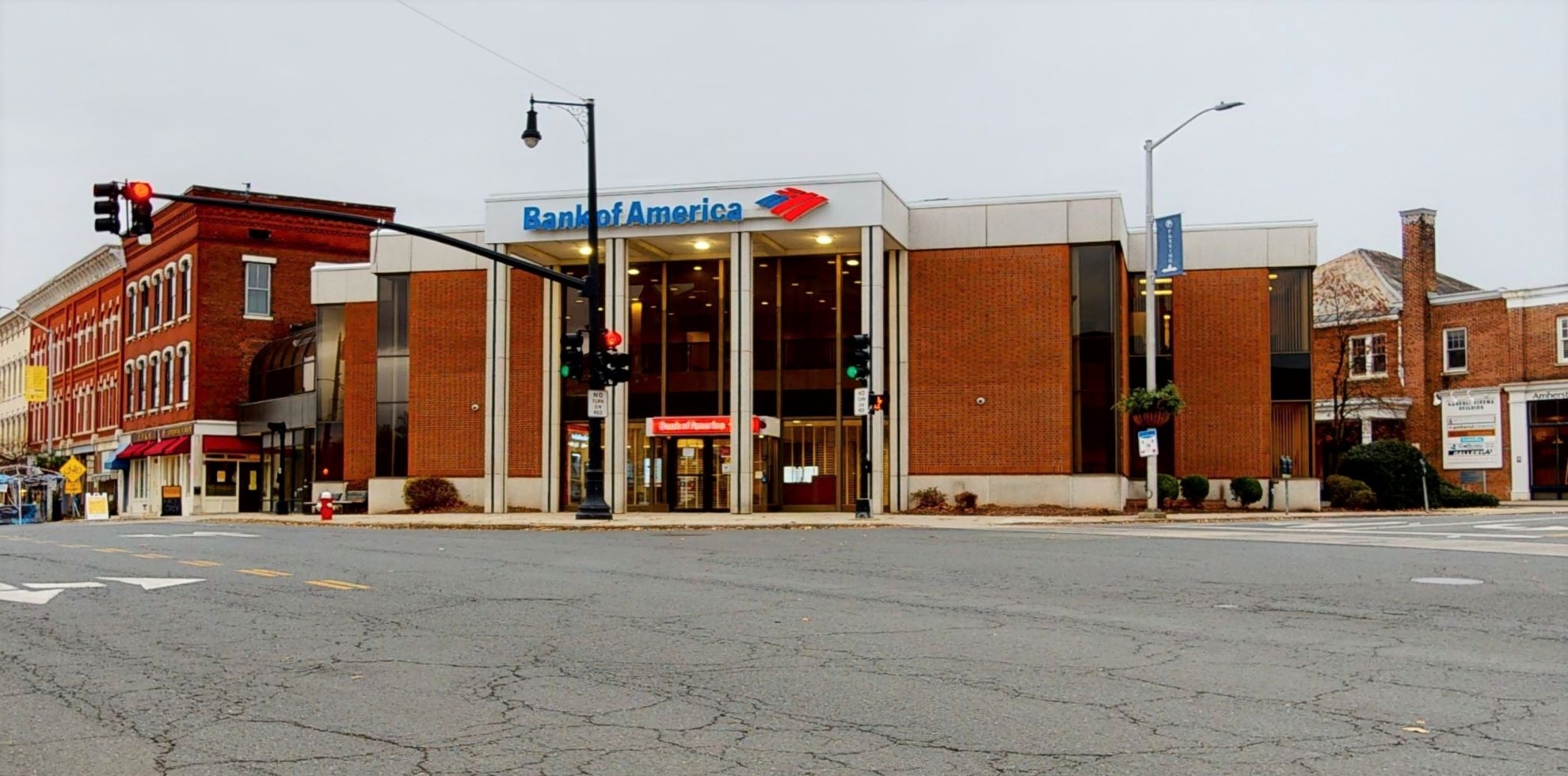 Bank Of America In Amherst With Walk Up ATM Amherst Center