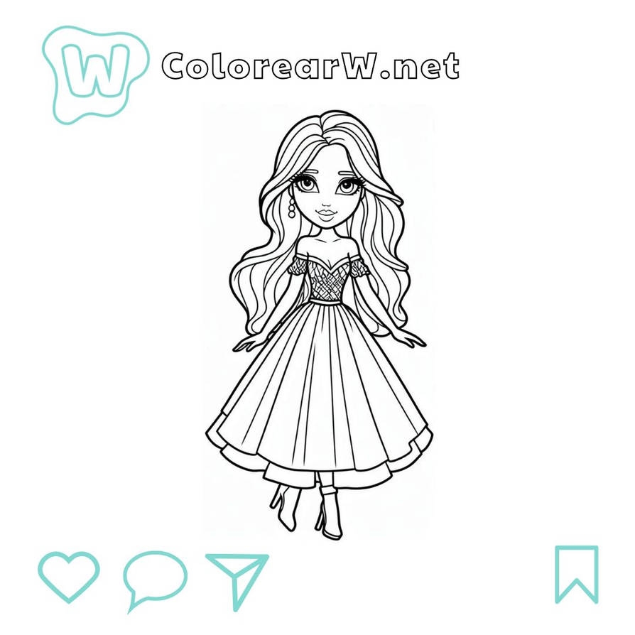 Barbie Para Colorear ColorearW By Colorearw net On DeviantArt