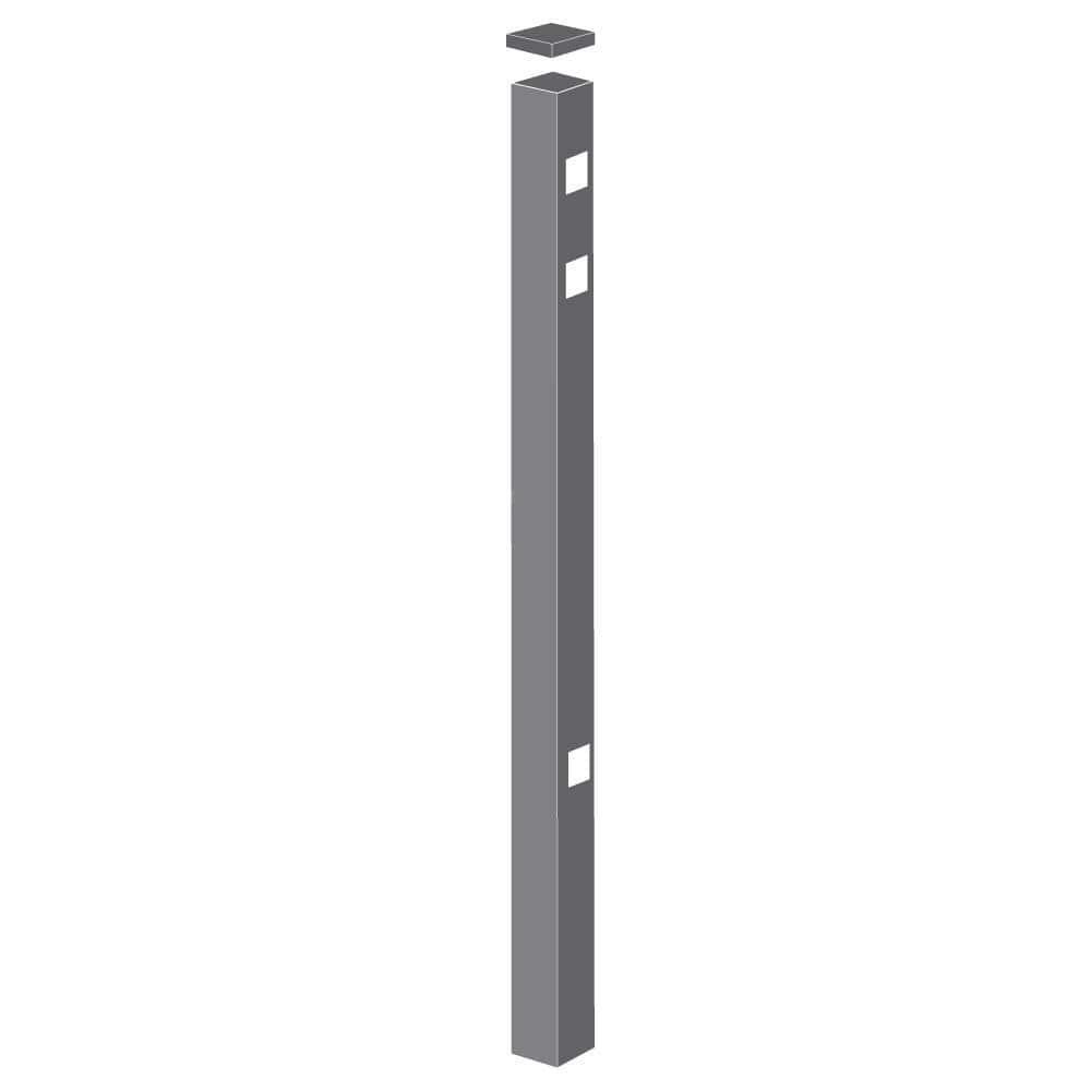 square metal fence post