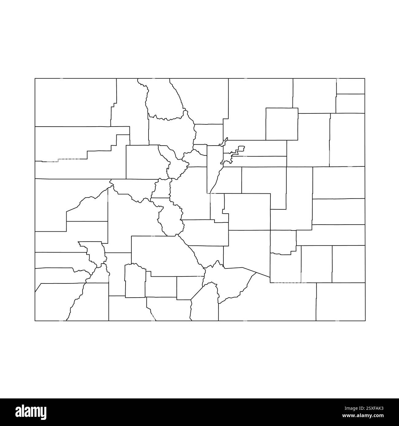 Blank Denver Map Hi res Stock Photography And Images Alamy