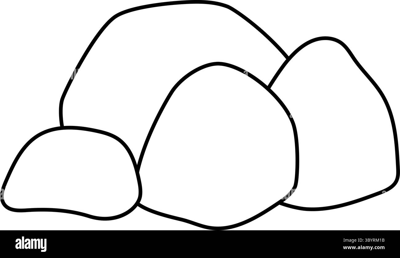 Boulder Outline Cut Out Stock Images Pictures Alamy