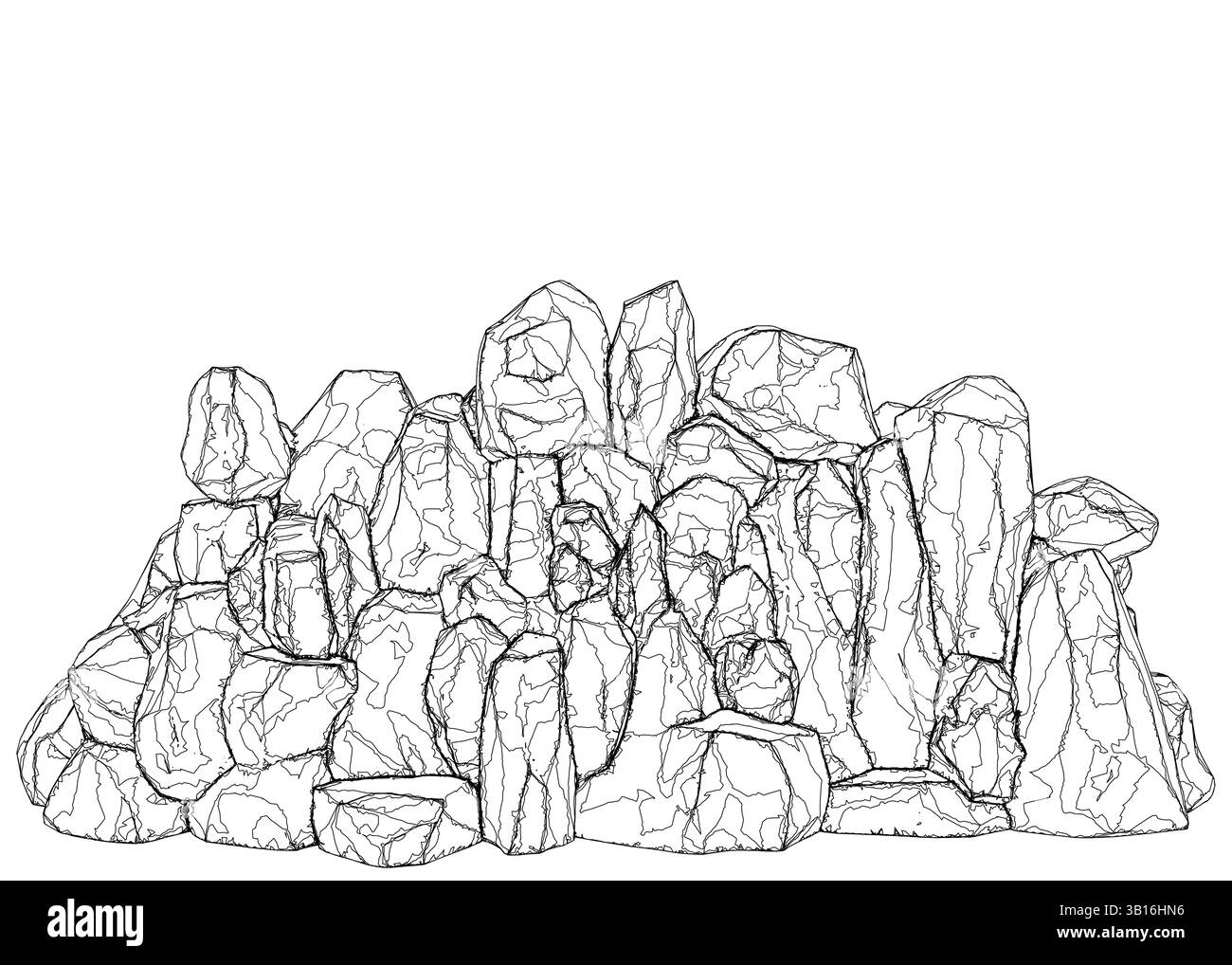 Boulder Outline Cut Out Stock Images Pictures Alamy