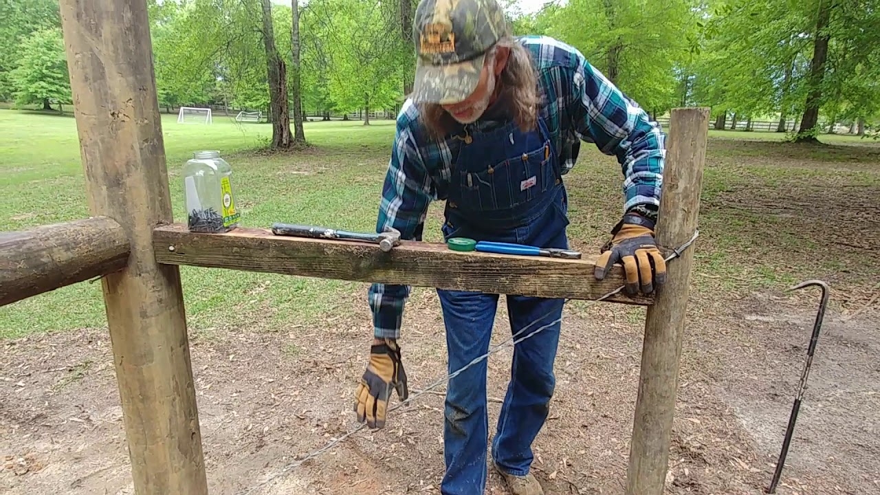 Bracing A Corner Fence Post YouTube