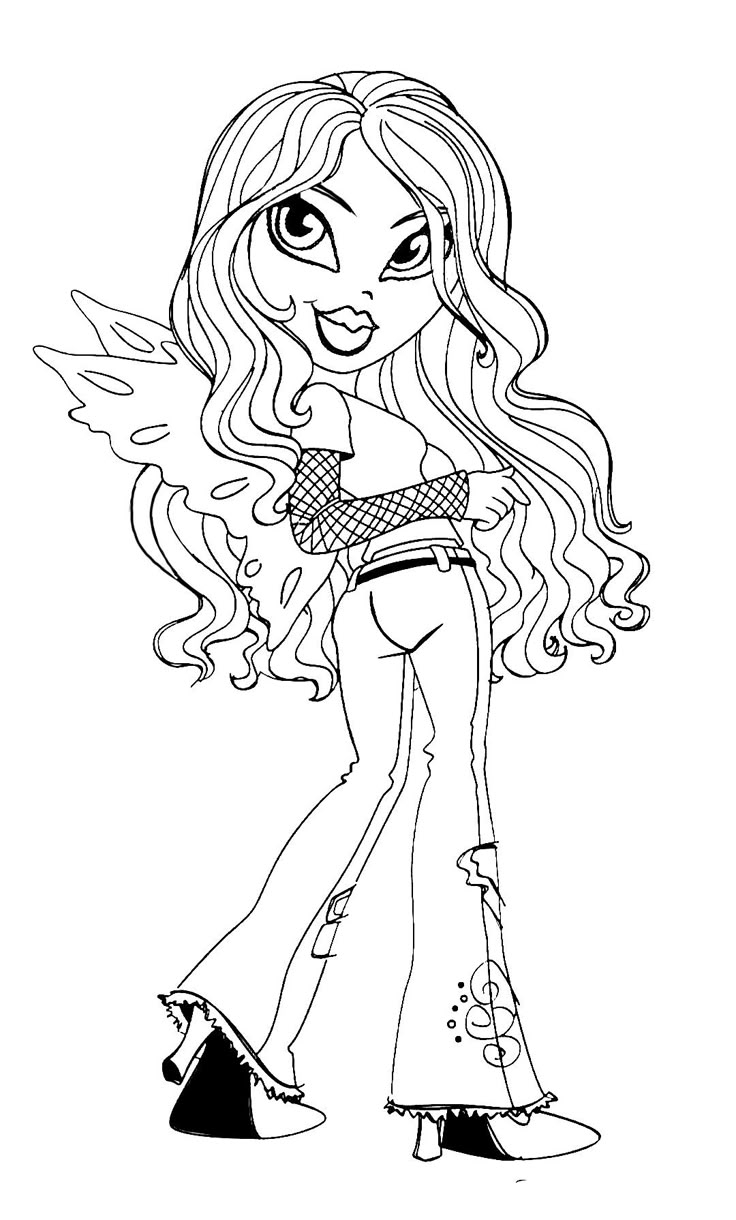 bratz color pages