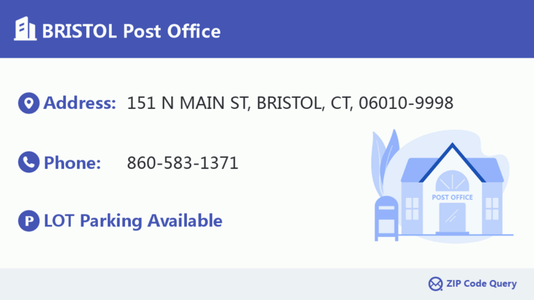 BRISTOL Post Office Connecticut United States ZIP Code 5 Plus 4 
