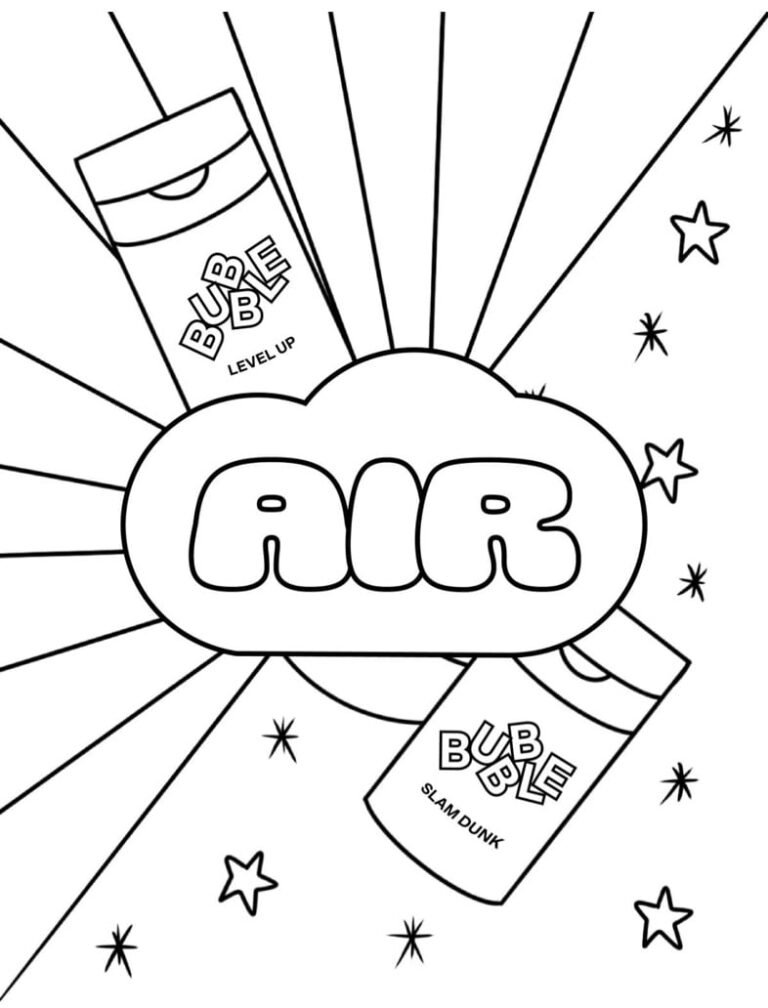 Bubble Skincare Coloring Page Notability Gallery