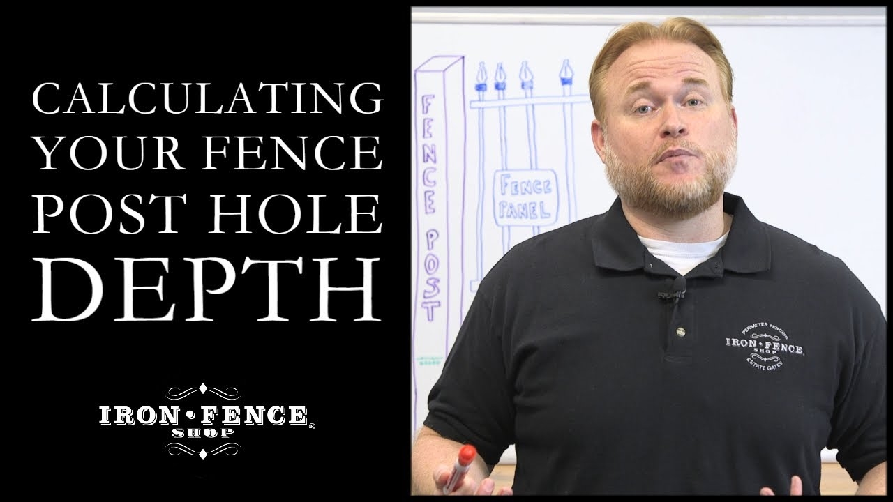 Calculating Your Fence Post Hole Depth YouTube
