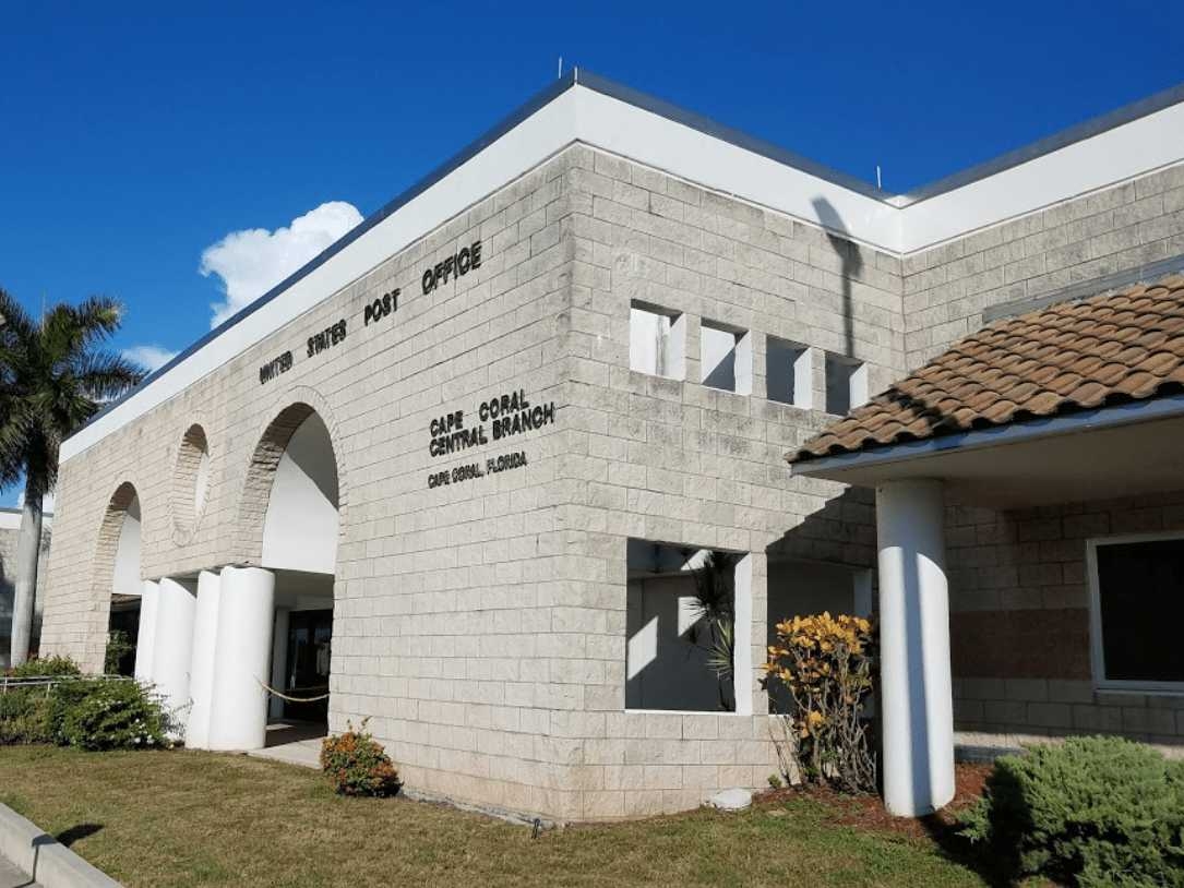 Cape Coral Central Post Office 1030 SE 9th Ave Cape Coral FL 33990 US Post Office Hours