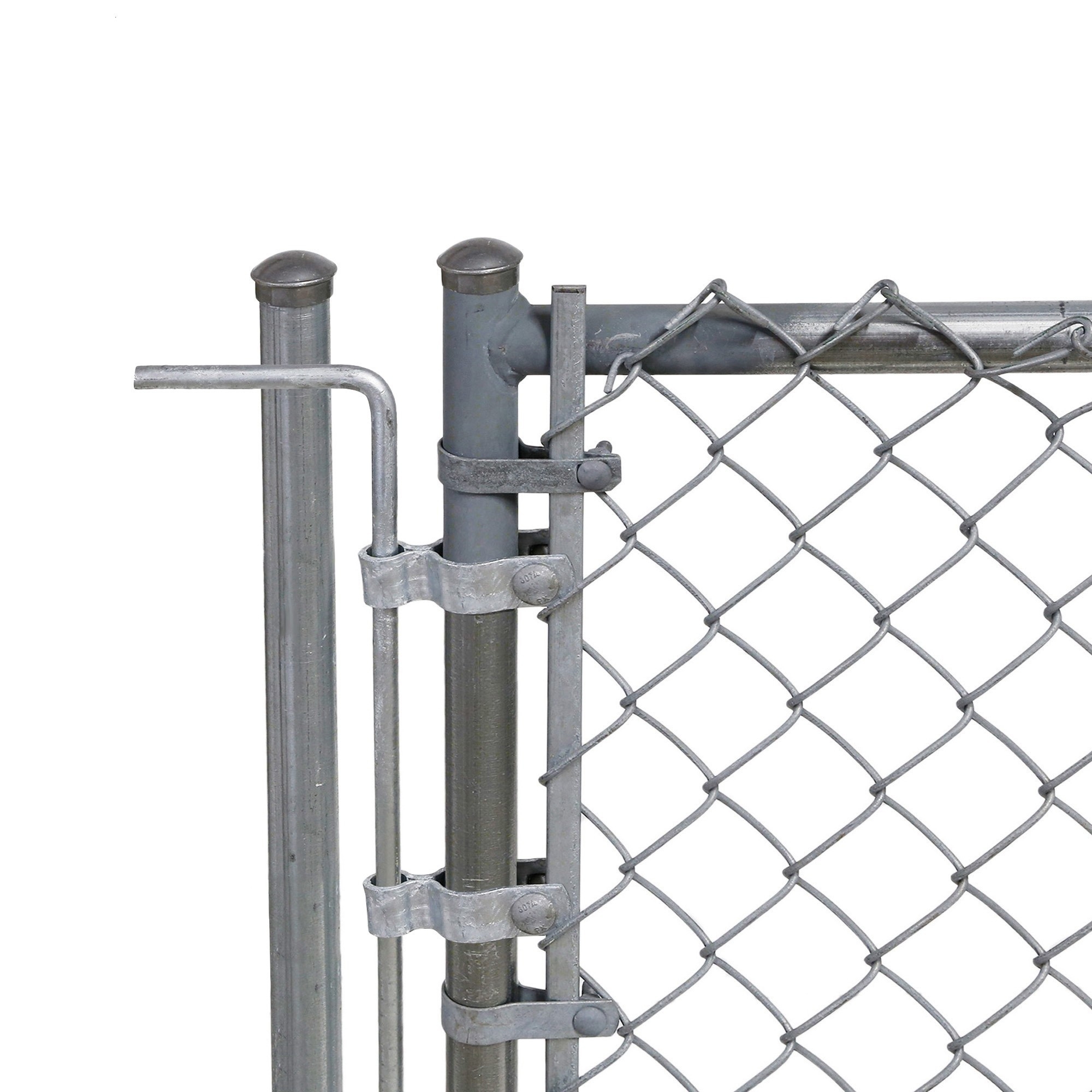 chain link fence gate post