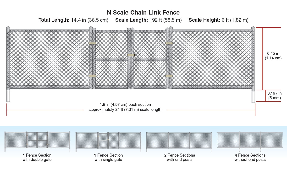 chain link fence post sizes