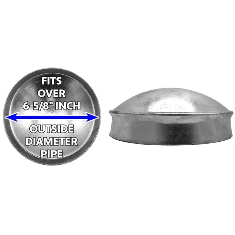 Chain Link Post Cap For 6 5 8 Outside Diameter Steel Posts Fits Most 6 Well Casing And Other Non Fence Pipes With Pipe OD Of 6 5 8 Inches Each Amazon