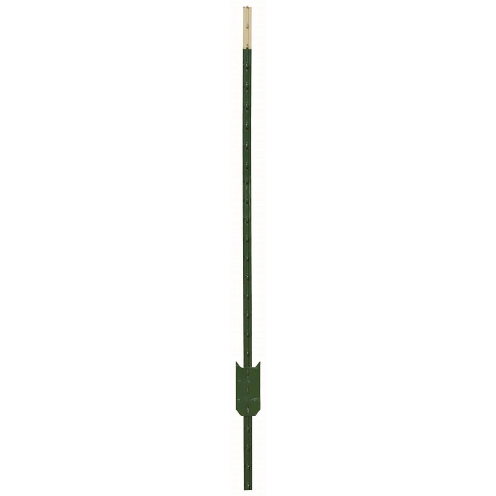 Chicago Heights Steel T Post 8 1 25 Green White Tip Runnings