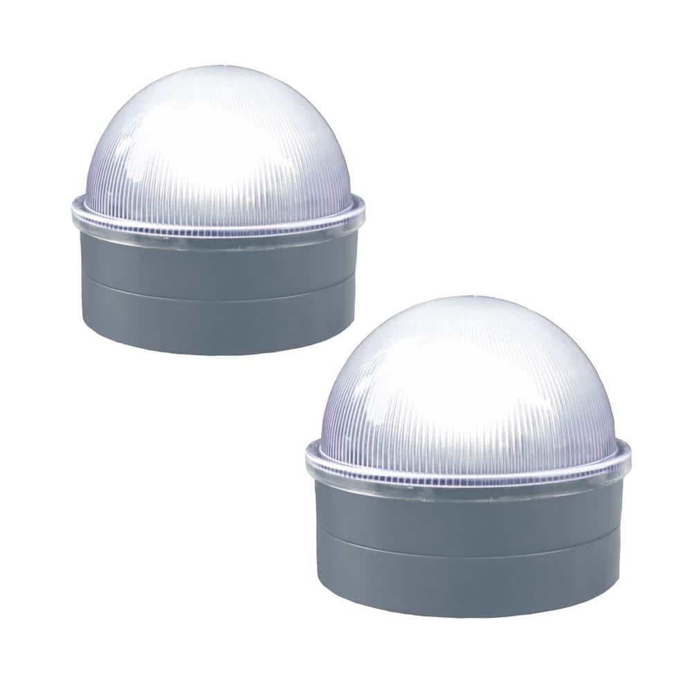solar lights for round fence posts