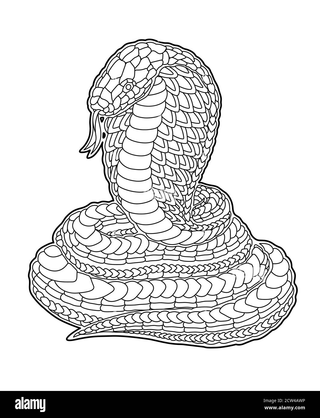 snake color pages