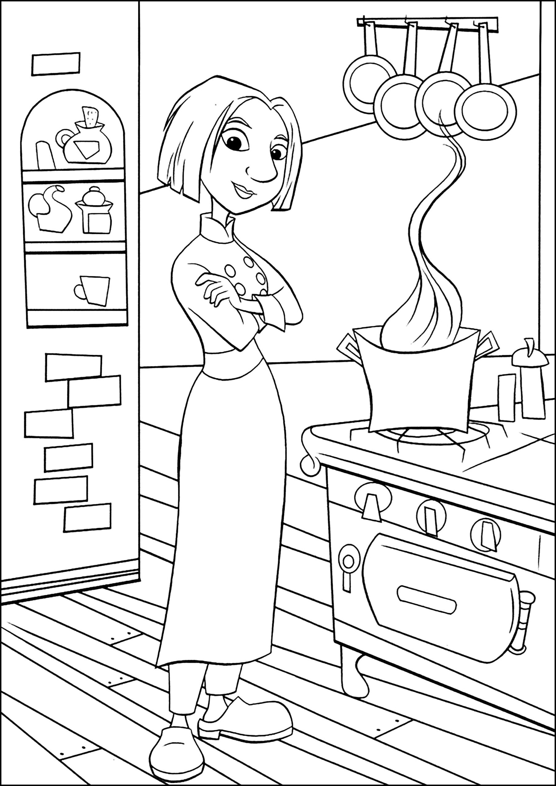 Colette Tatou Ratatouille Coloring Pages