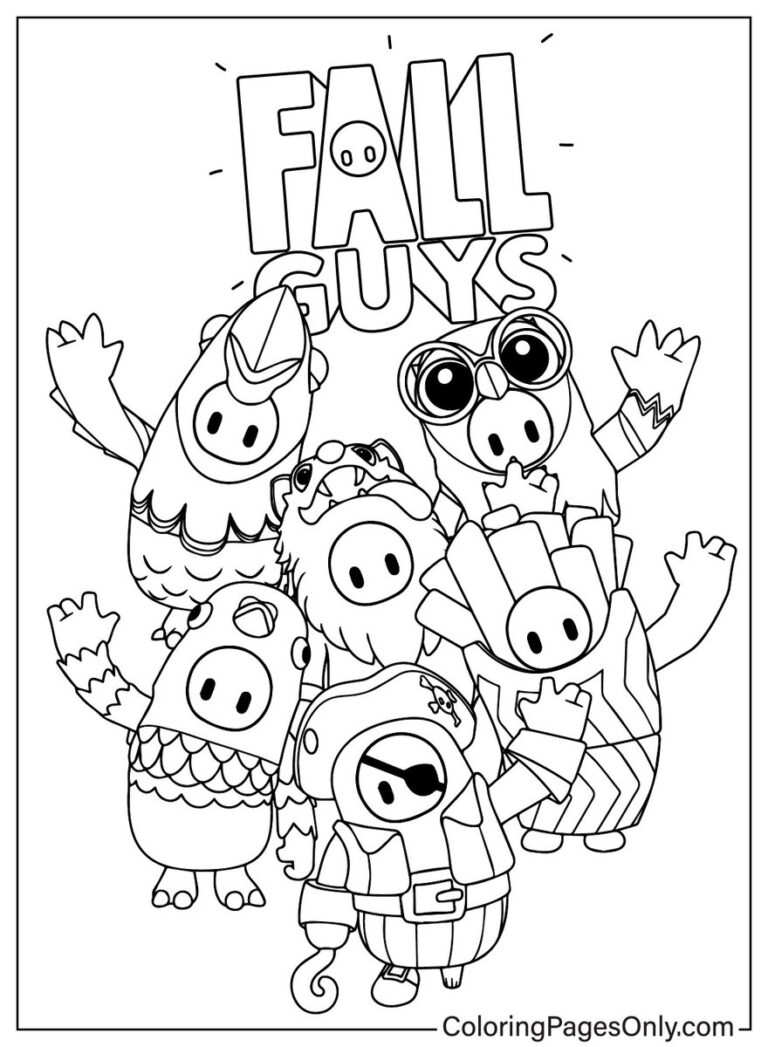 Coloring Pages Only Free PDF Online On X Dive Into The Whimsical World Of Fall Guys With Free Fall Guys Coloring Pages Https t co ottGOj7m2M fallguys games Coloringpagesonly coloringpages ColoringBook art fanart 