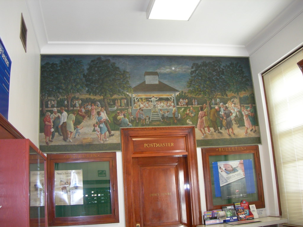 Corning Iowa Post Office Mural New Deal Mural Entitled B Flickr