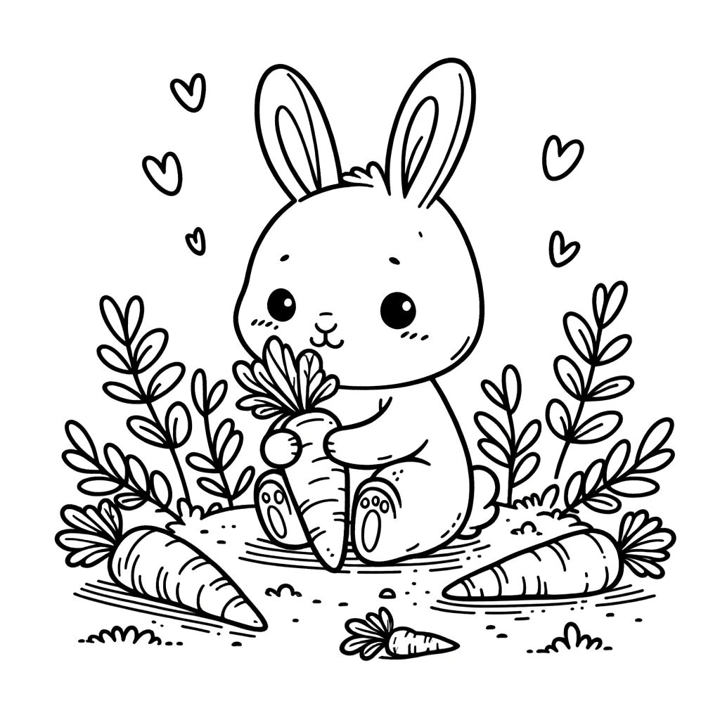 Cute Easter Coloring Pages Etsy