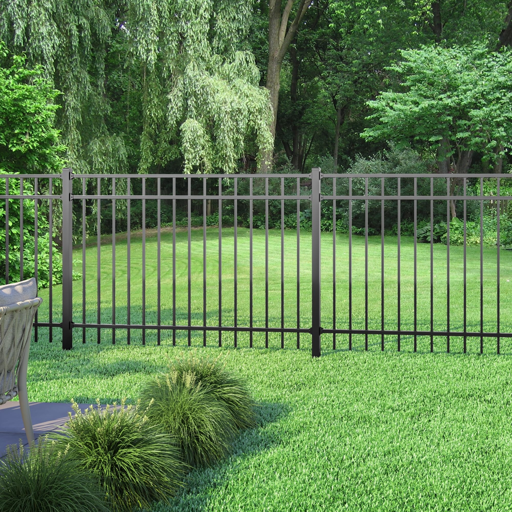 Deckorators 2 In X 2 In X 84 In Aluminum Fence Post Kit Textured Black Amazon Tools Home Improvement