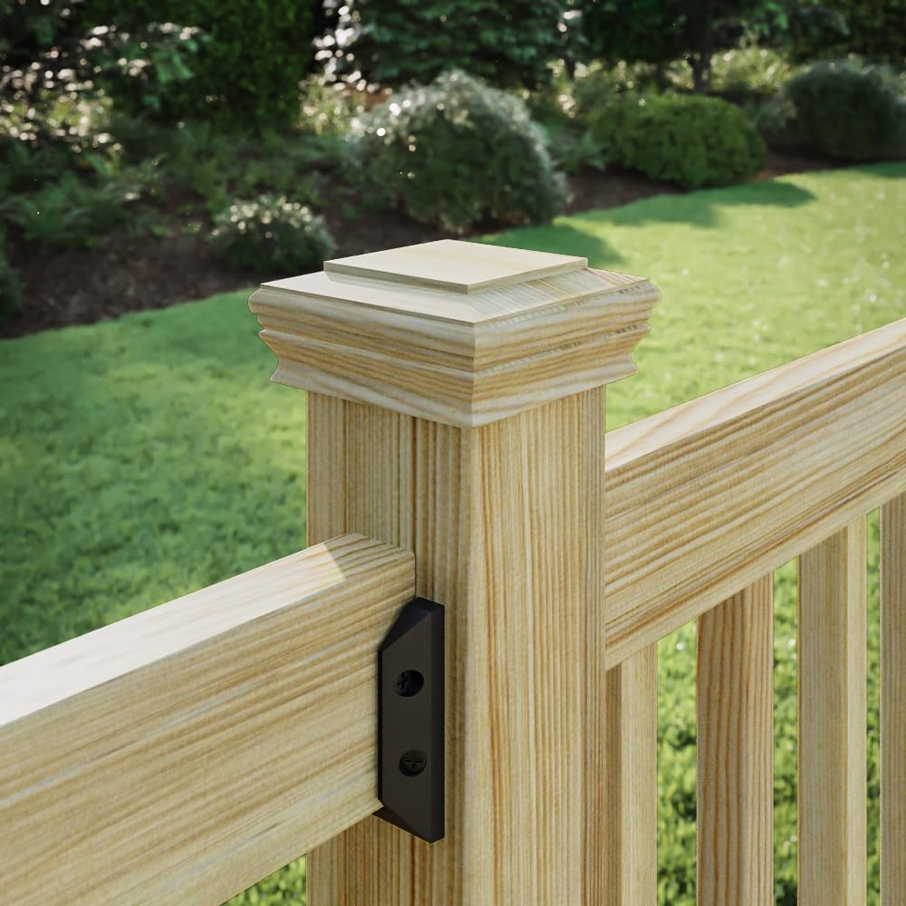 Deckorators 4 In X 4 In Newport Classic Cedar Post Cap Decking Caps Amazon
