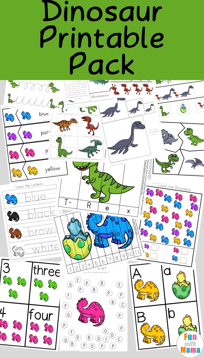 dinosaurs printable bundle