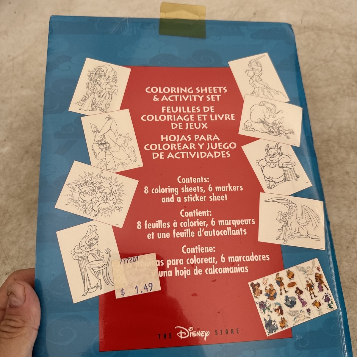 Disney Hercules Coloring Sheets Activity Set New Sealed EBay