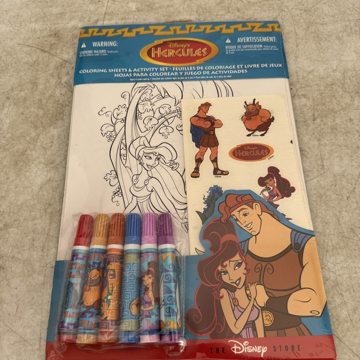 Disney Hercules Coloring Sheets Activity Set New Sealed EBay