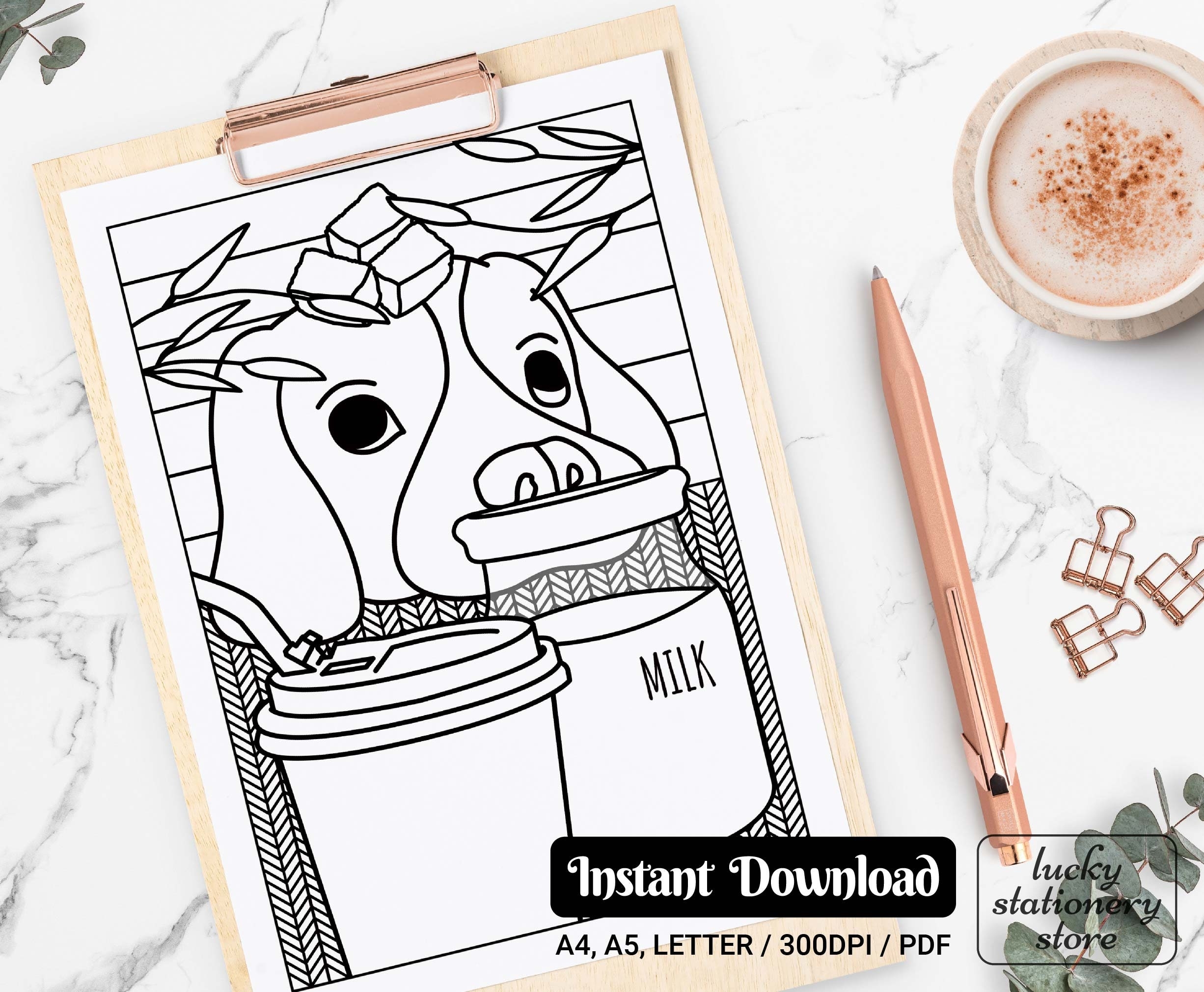 Dog Coloring Coffee Coloring Coloring Sheets Coloring Pages For Adults Coloring Pages Printable Coloring Book Pages Coloring Etsy