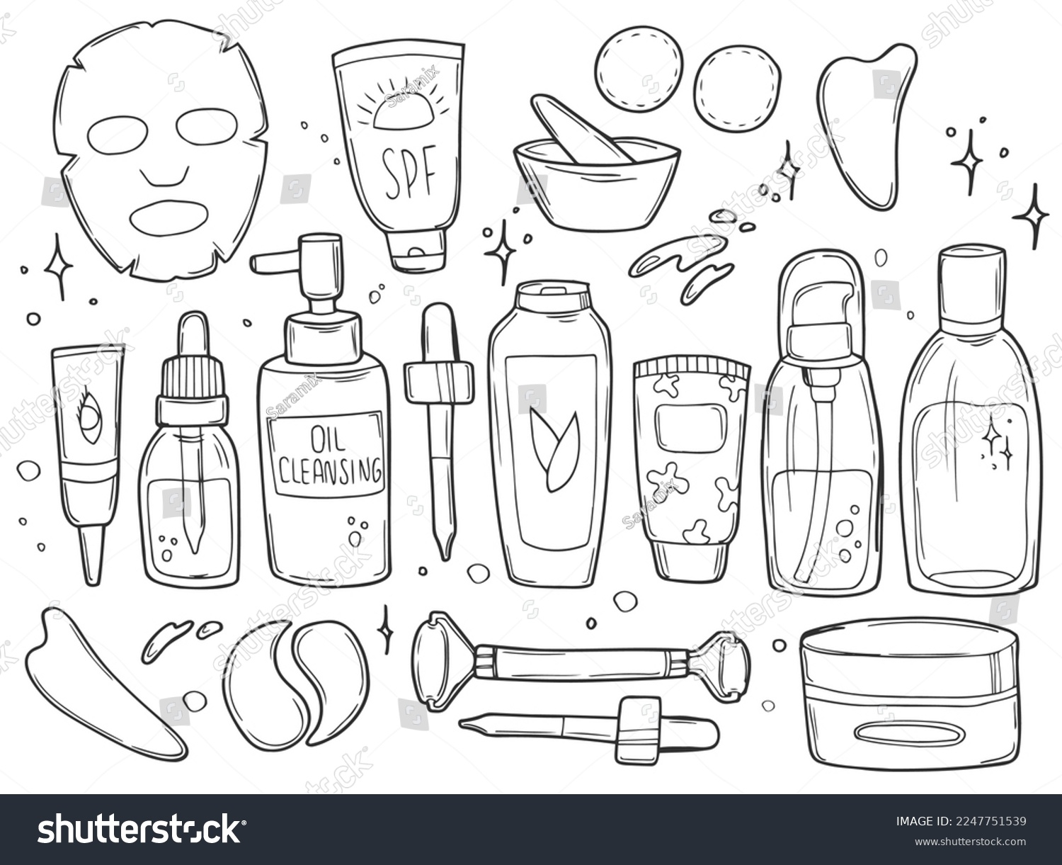 skin care coloring pages