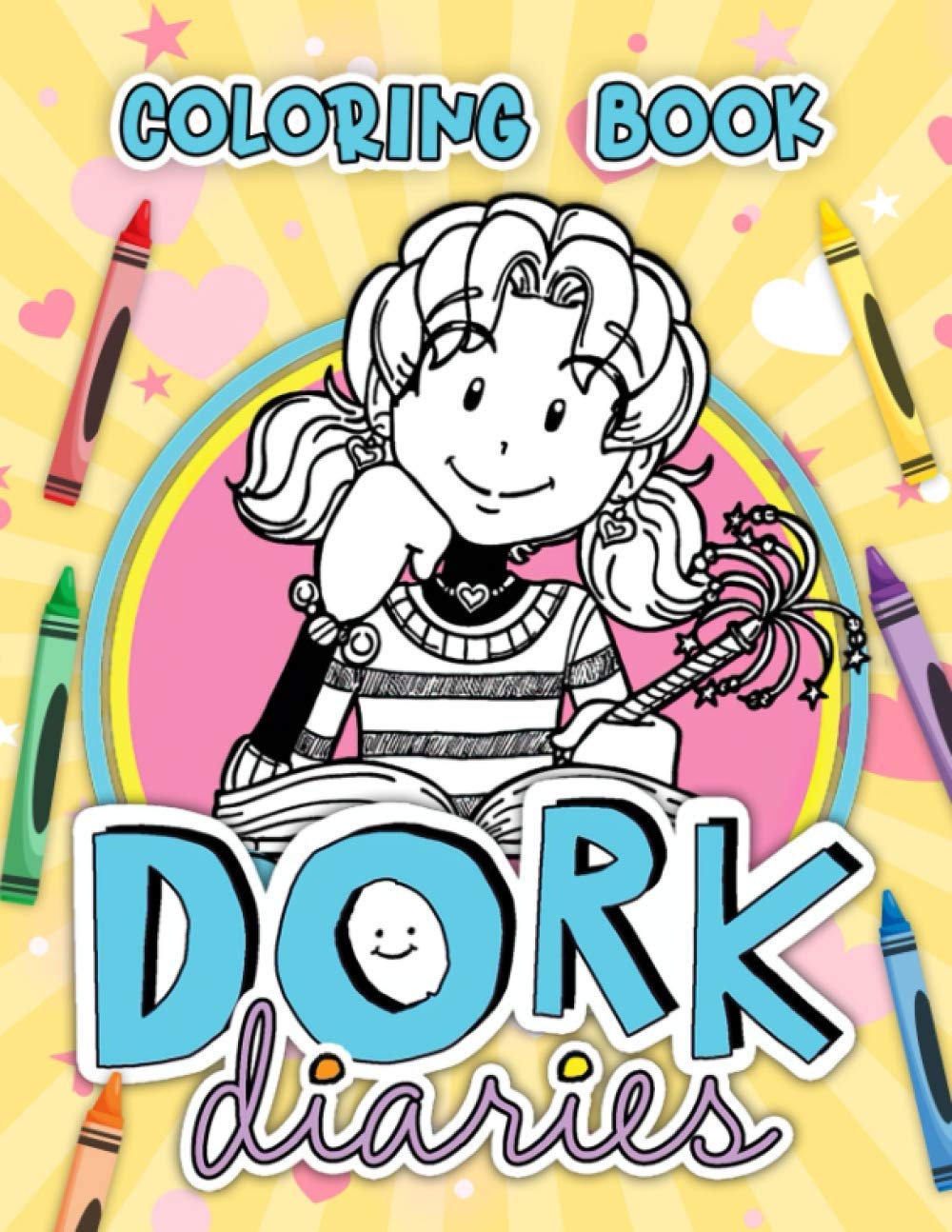 Dork Diaries Coloring Book Dork Diaries Coloring Book Is A Fun Coloring Book With Many Lovely Expressions Of Dork Diaries To Help The Children Satisfy Their Passion For Painting By Martha Skriver 