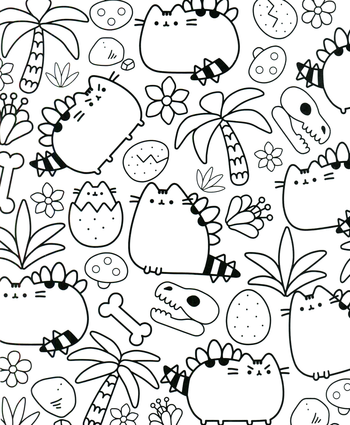 Download Pusheen Coloring Pages Wallpapers