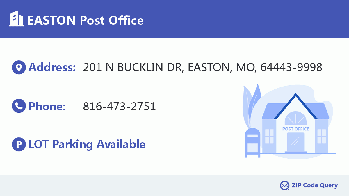 EASTON Post Office Missouri United States ZIP Code 5 Plus 4 