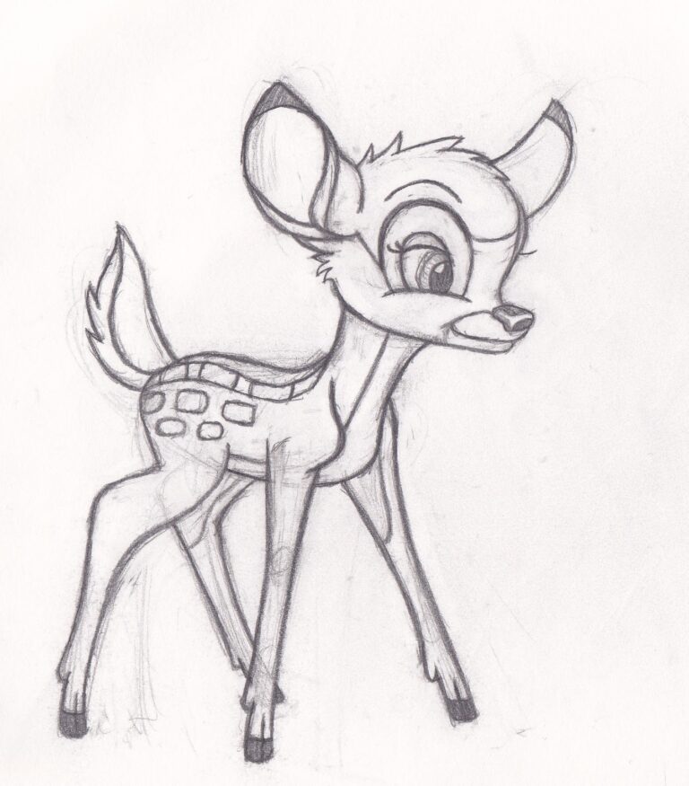 Easy Drawings Of Disney Characters Printable Figure Drawings