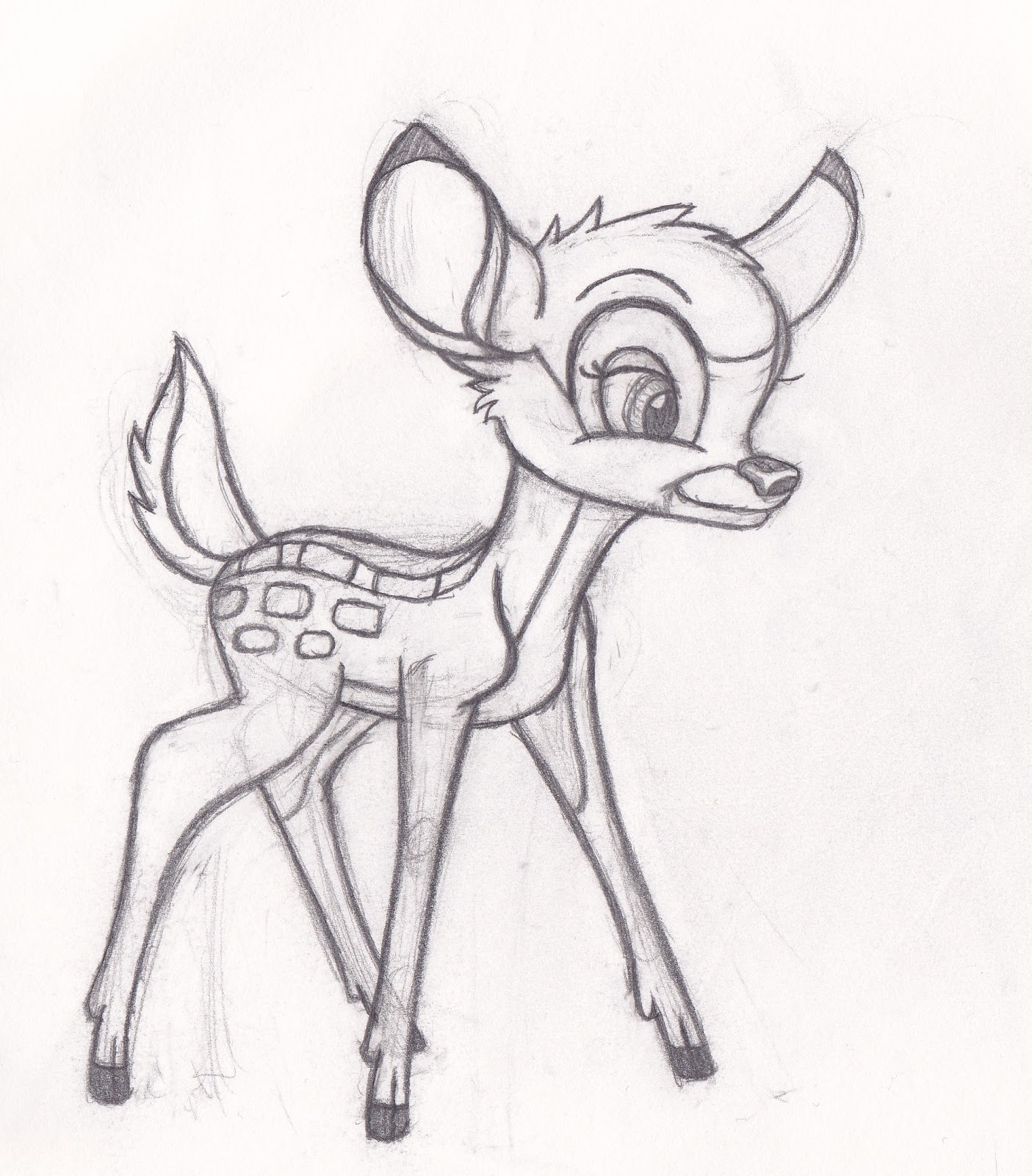 Easy Drawings Of Disney Characters Printable Figure Drawings