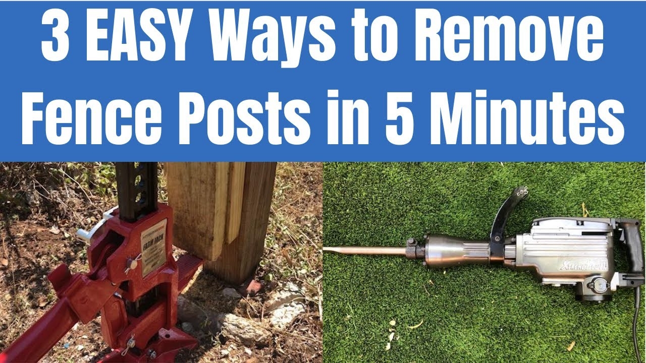EASY How To Remove A Fence Post In 5 Minutes 3 Easy Ways Anyone Can Do YouTube