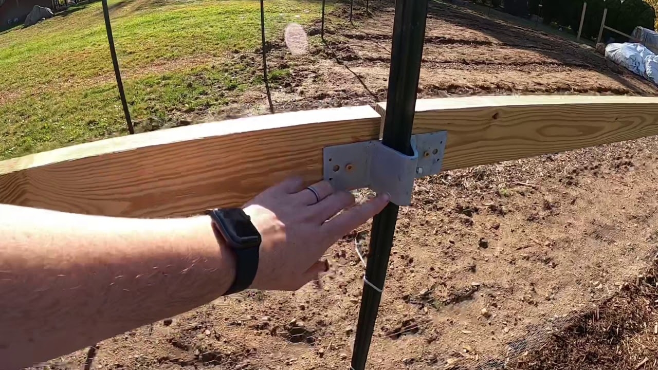 Easy T Post Garden Fence YouTube