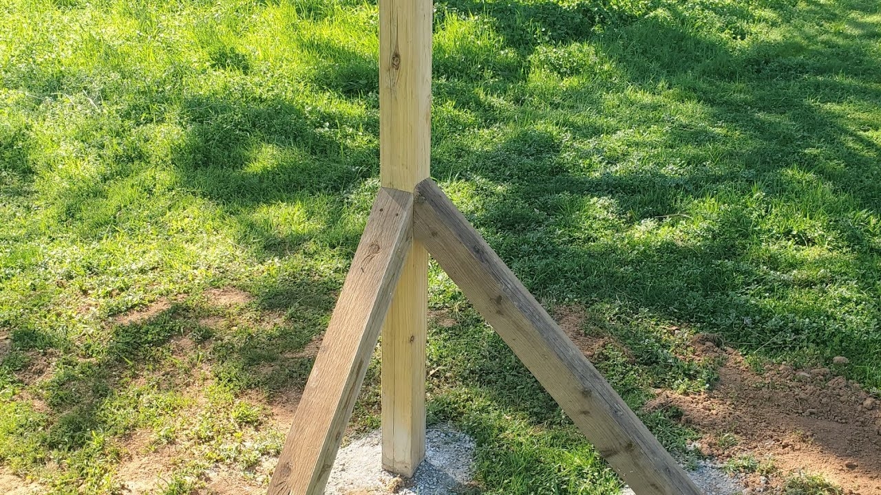 Easy Wood Post Bracing For Wire Fencing YouTube