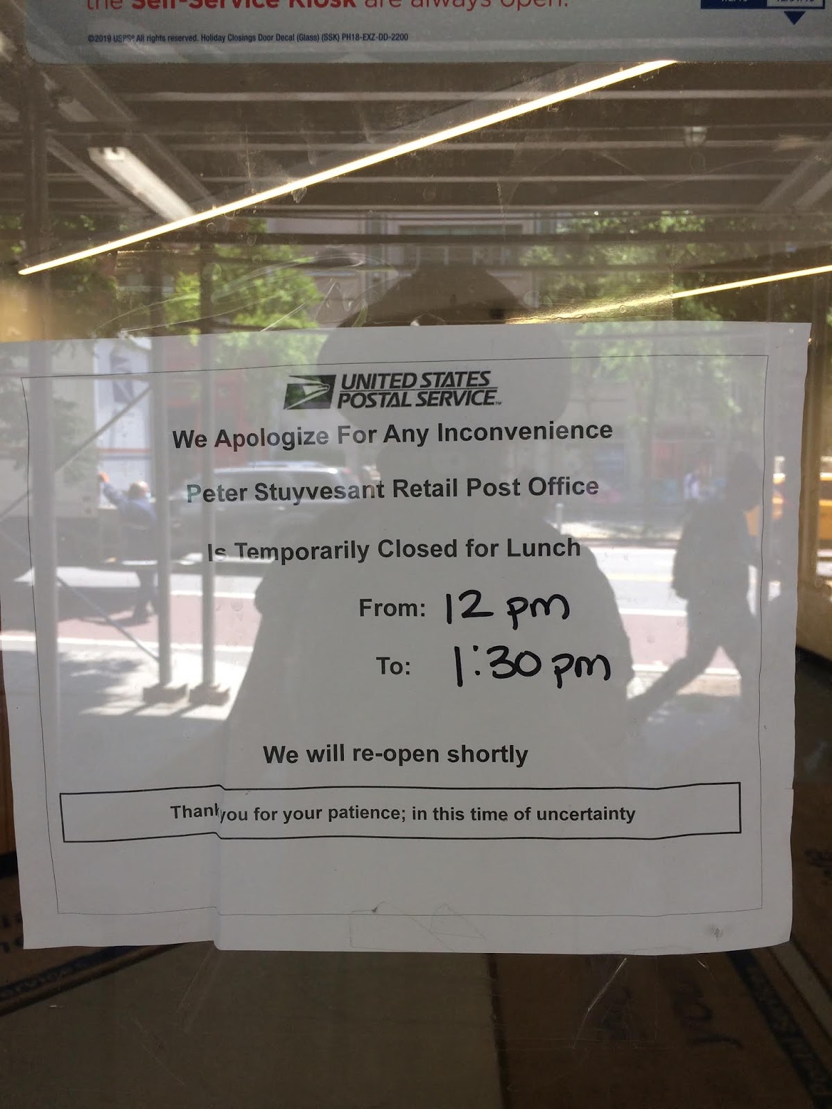 EV Grieve When The Post Office Is Out To Lunch