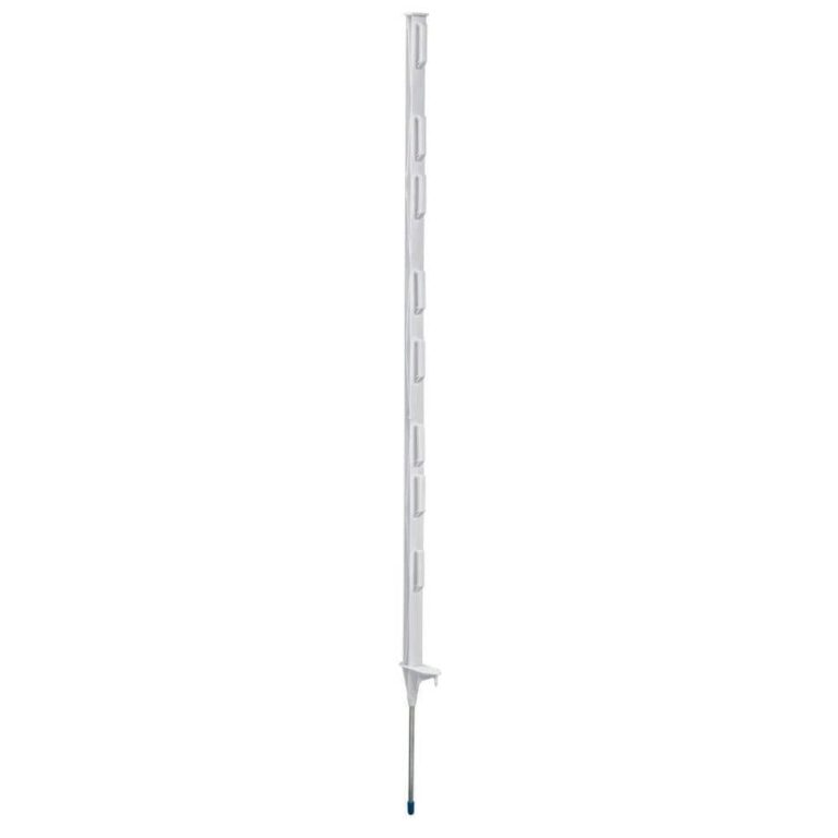 Everbilt 1 In X 1 In X 4 Ft White Step In Fence Post 901120EB The Home Depot